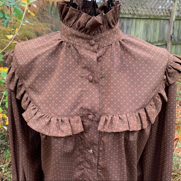 Chaus Tops - Vintage Chaus Boho Prairie Cottagecore Top Shirt